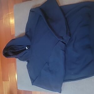 Navy Blue Men's Pullover Hoodie